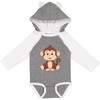 inktastic Cute Brown and Tan Monkey Long Sleeve Creeper 18