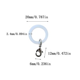 Yantric Anti-lost Umbrella Marker Mark Cards, 5 Pieces, Clear