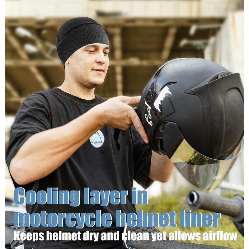 CENSGO Cooling Skull Cap Cycling Hats for Men Women, Motorcycle