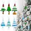Arrowbash 6 Pcs Sea Glass Christmas Tree Ornaments Sea Crystal