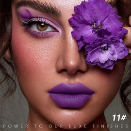 HHLTOH Amethyst Lip stain Lipstick for Women Matte Lip and Cheek Dual Purpose Lip Color, Easy to apply color Vegan and cruelty-free Full-Coverage Matt Lip Gloss Labiales Mágicos Transformadores