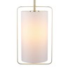 Globe Electric 61092 Dylan Pendant Lighting, White with Gold