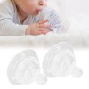 Baby Nipple Liquid Silicone Infant Pacifier Soft Wide Caliber Teat