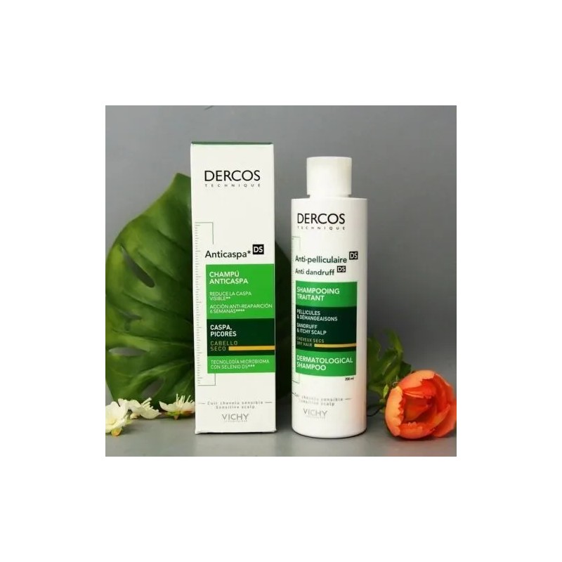 Shampoo Vichy Dercos Anticaspa 200Ml Cabello Seco