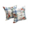 Blazing Needles Outdoor Throw Pillow, 17 x 17, Rose Garden