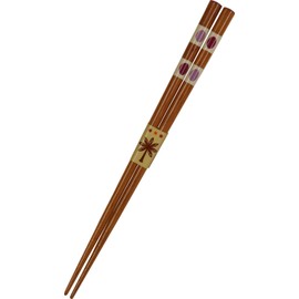 Ishida 17040 Chopsticks, Made in Japan, Kids Chopsticks, Oval, Red, 7.1 inches (18 cm)