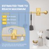 TKZTKZ No Drilling Curtain Rod Brackets:Self Adhesive Curtain Rod Holders