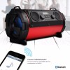 Supersonic IQ-1525BT-RD Wireless Speaker LED Red USB Bluetooth Aux &