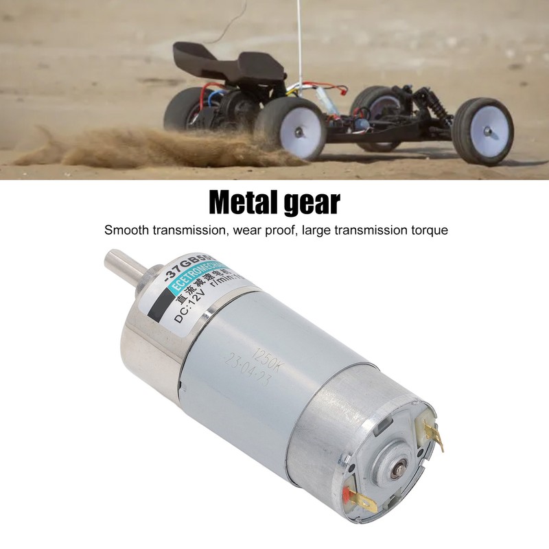 DC 12V 100RPM Gear Motor High Torque Electric Micro Speed