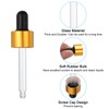 PATIKIL Glass Eye Dropper Caps, 12 Pcs Anodized Aluminum Glass
