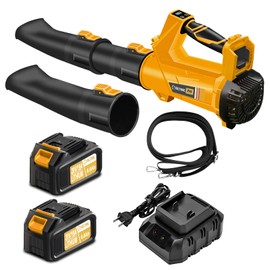 Leaf Blower Cordless,2 X 6.0Ah Battery Leaf Blowers,540 CFM/170 MPH Leaf Blower with Battery and Charger,Electric Battery Powered Handheld Leaf Blowers with 6 Speed Mode,Blowers for Lawn Care