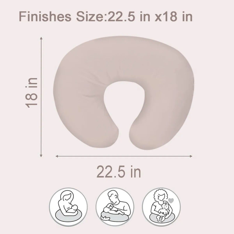 Funda De Almohada De Lactancia Paq 2 Fundas Extraíbles Para