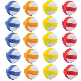 ToVii Golf Practice Balls, 20-Pack, Sticky Hook and Loop Design, Multi-Colour