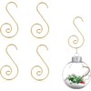 120Pcs Gold Christmas Ornaments Hangers Hooks for Christmas Tree Baubles,