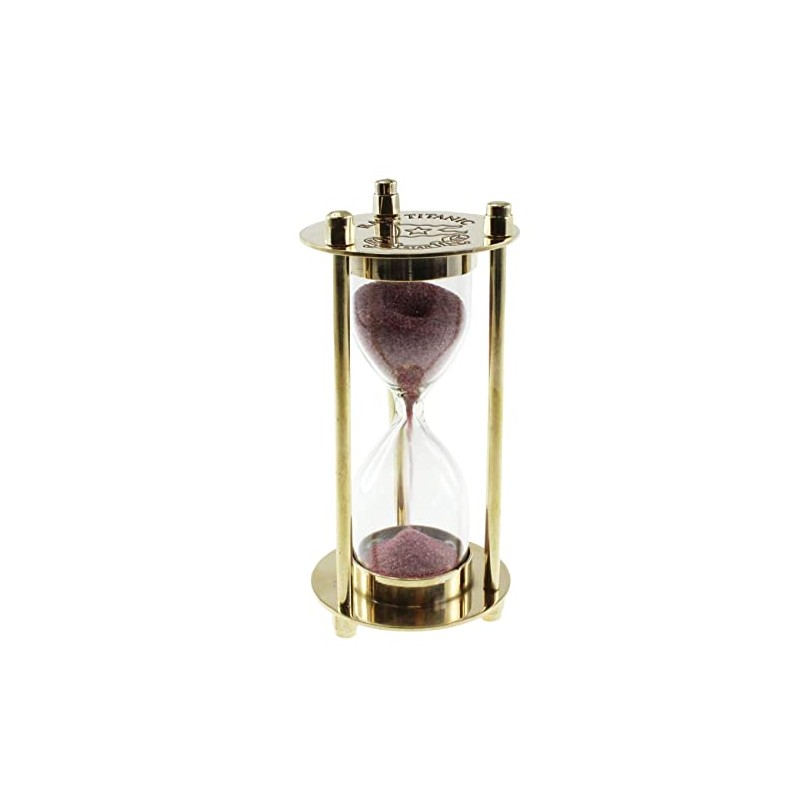 Sg Titanic Brass Hour Glass, Decorative Timer