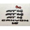 GMC 5PCS Matte Black Door Rear AT4 Canyon V6 OVERLAY
