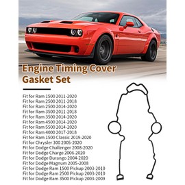 Engine Timing Cover Gasket and Seal Set TCS 46169 Fits for RAM 1500 Dodge Durango 2011-2018 5.7L Chrysler 2003-2018 Hemi 5.7L 6.1L 6.4L