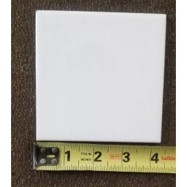 US Ceramic Vintage 4 1/4: US Ceramic USA Glossy Bright Snow White Tile