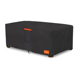 Dalema Rectangular Coffee Table Cover,600D Heavy Duty 100% Waterproof Small Outdoor Table Cover Rectangle,Patio Furniture Covers for Coffee Table,36x22x16 Inch,Black.