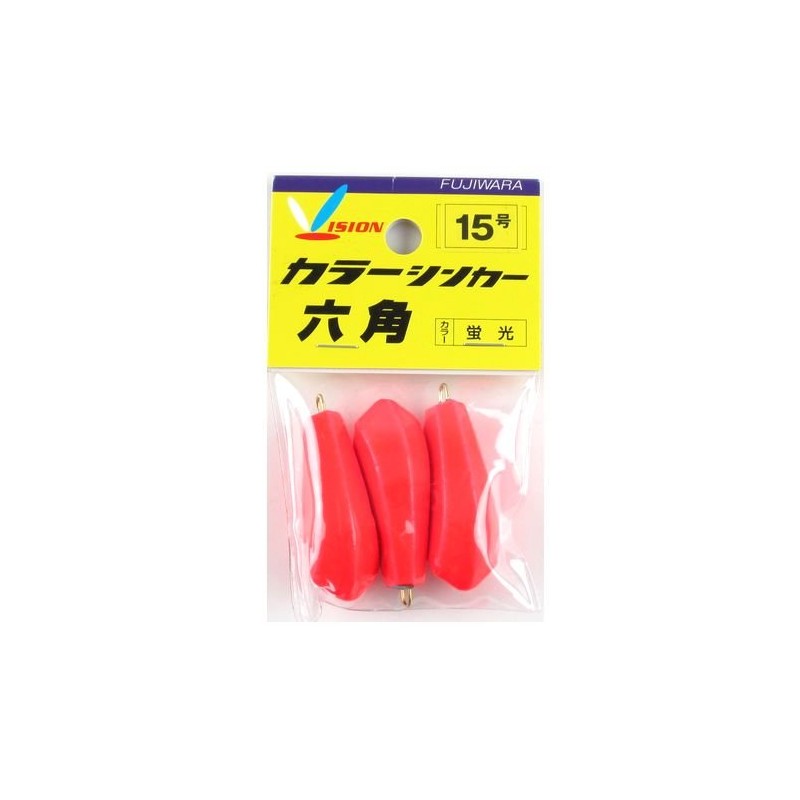 Color Sinker Hex 15 Fluorescent Fujiwara