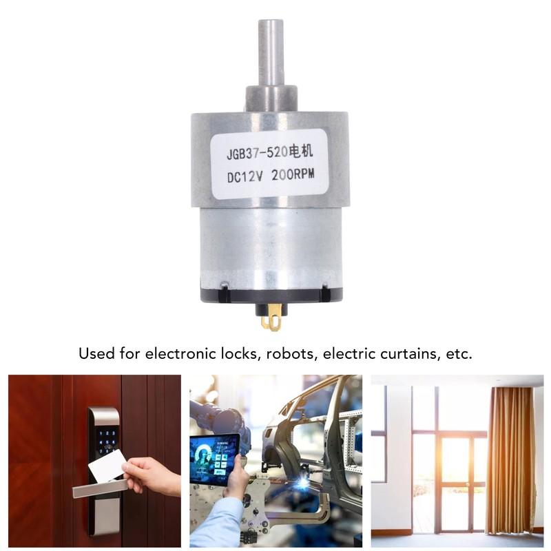 Gear Motor DC 12V Speed Reduction Geared Motor with Hall