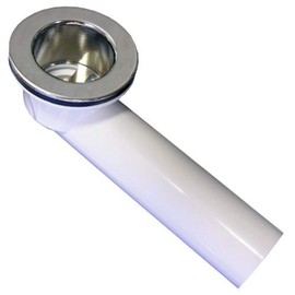 LASCO 03-5015 Bathtub Shoe With Strainer 1 1/2 Inch PVC Chrome Plated