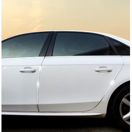 YIJINSHENG Car Door Edge Guards Chrome Silver Universal U Shape Moulding Trim Strip Automotive Guard Door Protector Decorative for Sedans, Trucks, SUV, ATV (32FT, Silver)