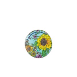 Bridgeton Hall Stained Glass Window Hanging Suncatcher - Sunflower Sun Catcher Large Circle 6.5 inches