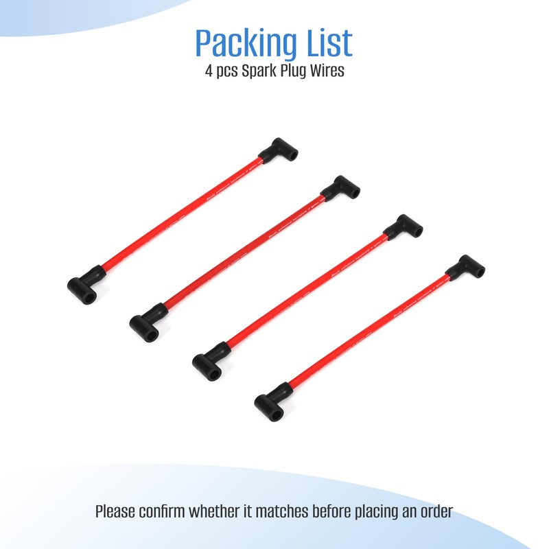 9.5''Spark Plug Wire Set fit Johnson Evinrude 80-140 Hp V4