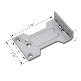 NNNJunhua Parallel Arm Bracket for Series Door Closers Parallel Plate Reverse Loading Piece Internal and External Opening Universal Extension Accessories 4 Pieces