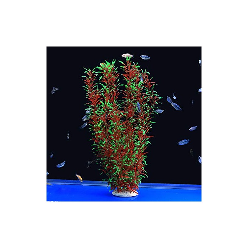 ALEGI Large Aquarium Plants Artificial Plastic Fish Tank Plants Decoration