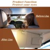 imcarparts Sun Visor + Lamp Tan Left Driver side For