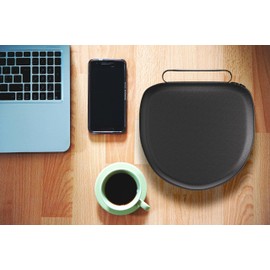 wigmoa VI-VA Universal Hard Case for AirPods Max and Bluetooth Headphones - Travel Carrying Protective Storage Bag with TPU Earpad Cover & Mesh Pocket (Black)