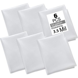 Dust collector bags 6pcs one-sided total 3.5mil 19.5" diameter (31" width x 40" length) for Harbor Freight Central Machinery dust collector