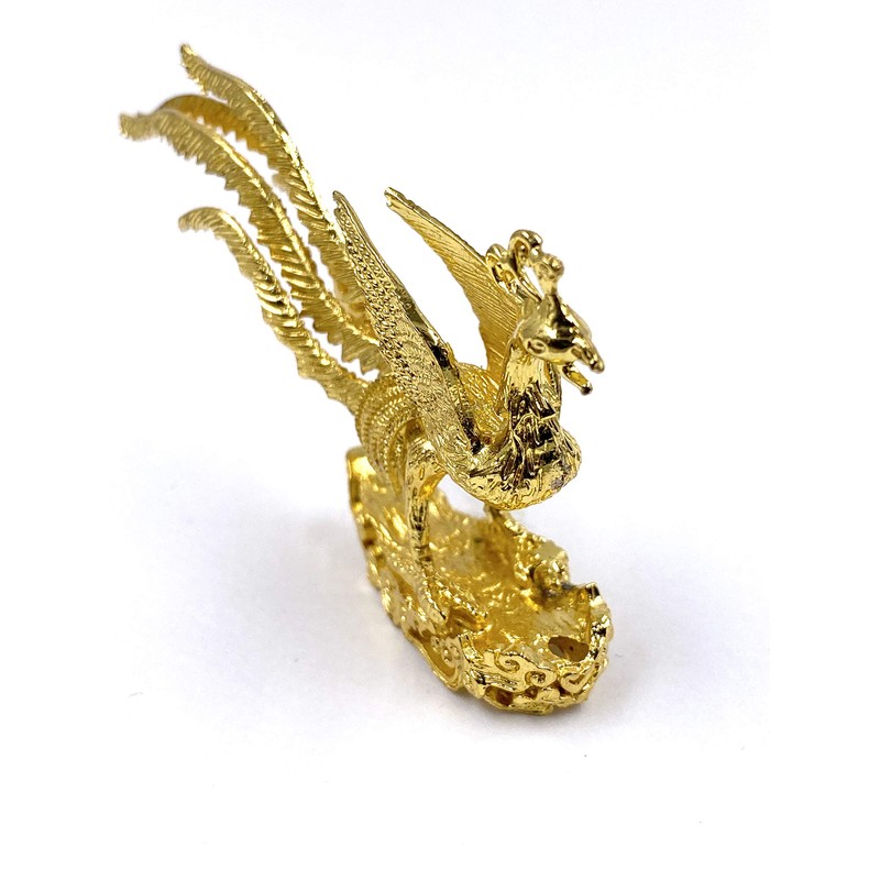 Golden Phoenix Incense Holder for Incense Incense Stand, Metal Figurine,