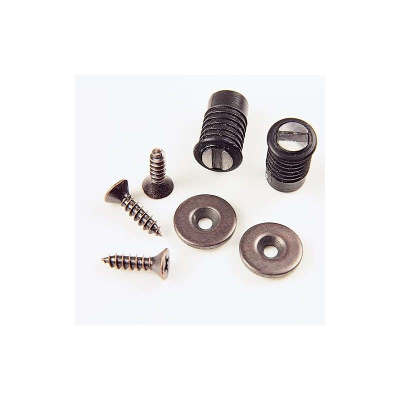 Highpoint Magnetic Catches 5/16" Pair - Black Cabinet Door Catches