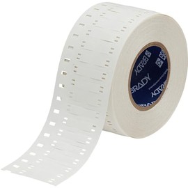 Brady Nomex B-508 White Nylon Die-Cut Thermal Transfer Printer Label Roll - 2.2 in Width - 0.41 in Height - HSNX-400-2-WT-S [PRICE is per ROLL]