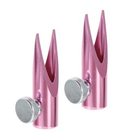 Baluue Stylish Metal Makeup Pencil Sharpener Set 2pcs Eyebrow Lip Liner Sharpener Dual U-Shape Slots for Women
