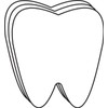 Tooth Small Single Color Creative Foam Cut-Out