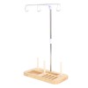 Thread Holder Stable Wood Base Large Spool Thread Stand for