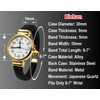 NYKKOLA Classic Small Face Crystal Bracelet Watches Snake Style Band