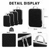 4 Packs Compression Packing Cubes for Travel - Expandable Luggage