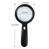 SLEEKSTATION Handheld Lighted Magnifier Large Magnifying Glass 12 LED Magnifier