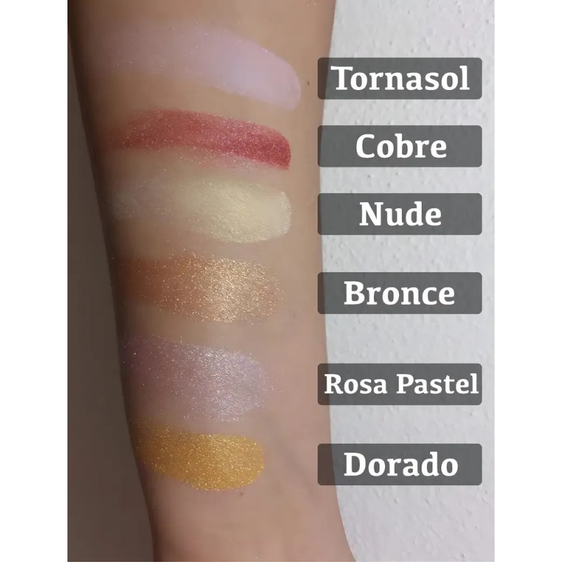 Mica mineral Tornasol uso en maquillaje y cremas cosmeticas Hebbe