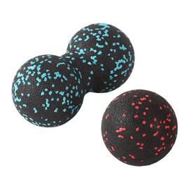 Faszien-Ball, 2 Stück Faszienball Set, Selbstmassage-Ball klein Faszientraining Massagebälle Fuß-Massage Triggerball, Erdnuss Faszien Ball, für Fuss Rücken Wirbelsäule Faszientraining Muskelmassage