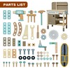 Kids Tool Set,Wooden Tools Bench with Apron Toddler Toy Workbench