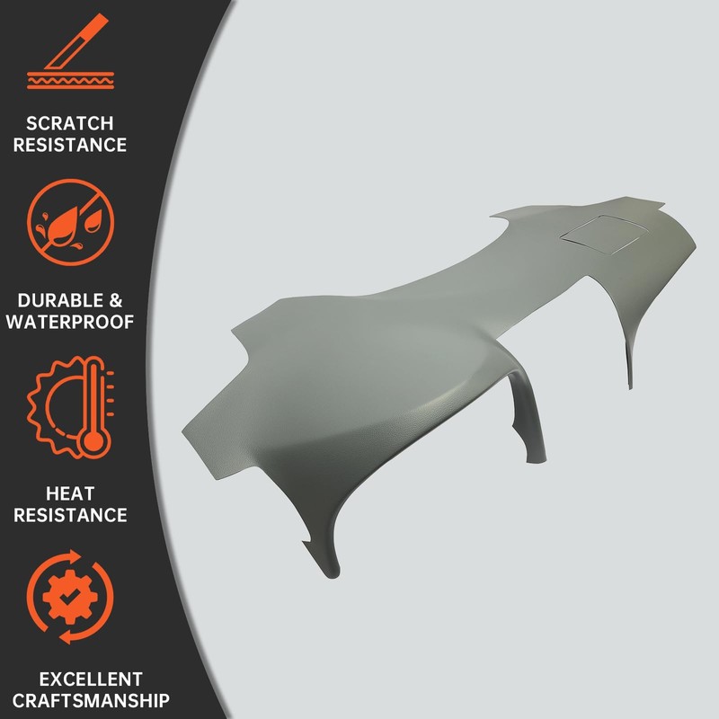 Kojem Dashboard Cap Cover Compatible with 2007-2011 Toyota Camry Gray