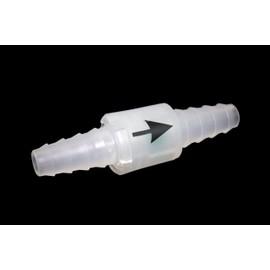 Check valve for 10 to 14 mm inner diameter hoses for connecting to condenser dryer and washing machine printed