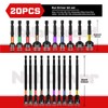 Geinxurn Impact Nut Driver Set, 20 Pieces 2.56”6”Long 6mm/8mm/10mm/ 11mm/13mm