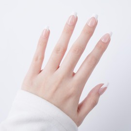 Press-On Nails Kit, 30 Soft Acrylic Nails in 15 Sizes with Nail Glue, Sticky Tabs, Prep Tools & Reusable Case – Long-Lasting, Salon Look, Medium Coffin French